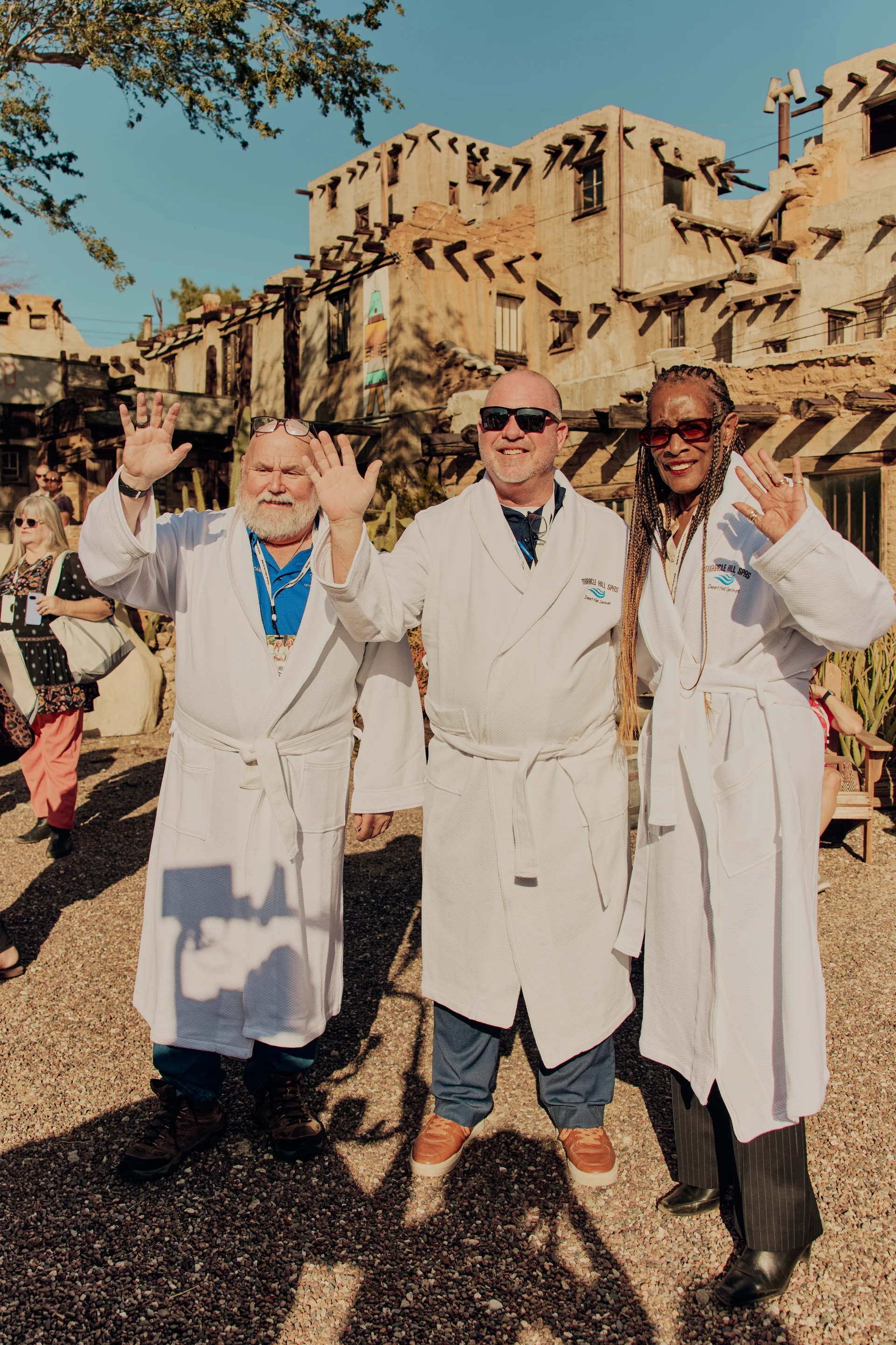 Robes and smiles