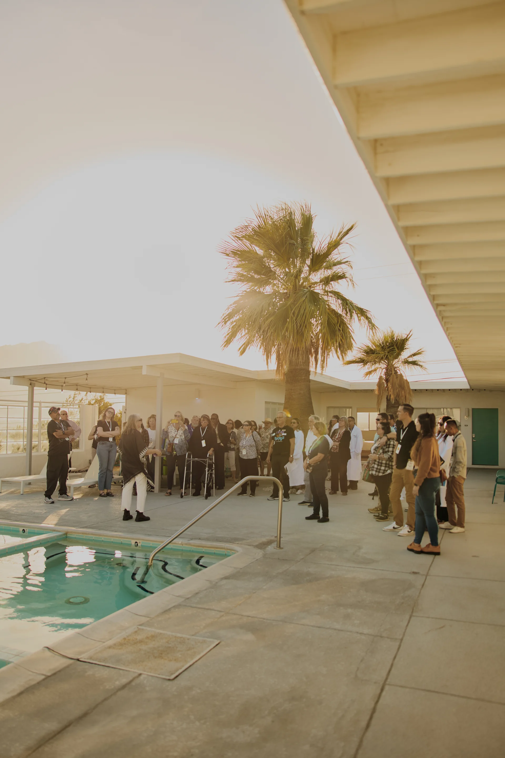 A guided pool tour