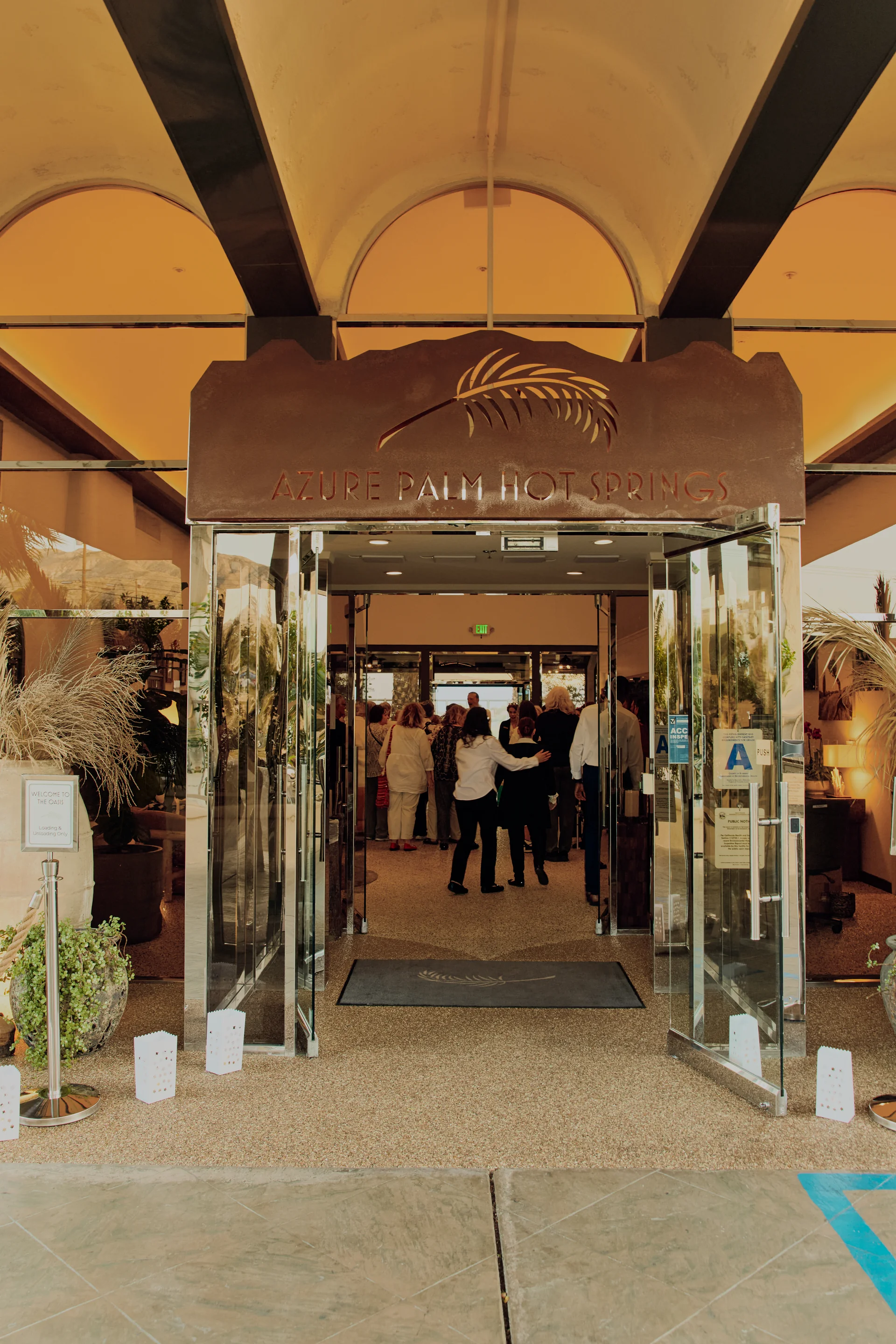 Azure Palm Hot Springs welcomes guests