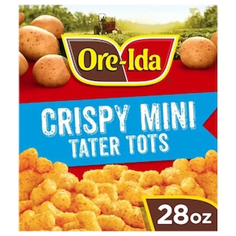 Ore-Ida Crispy Mini Tater Tots seasoned shredded potatoes, 28 ounces