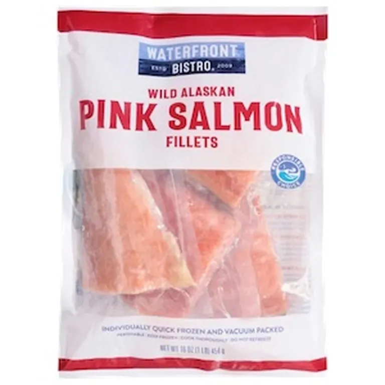 Waterfront Bistro Boneless Skin-On Wild Alaskan Pink Salmon Fillets, 16 ounces