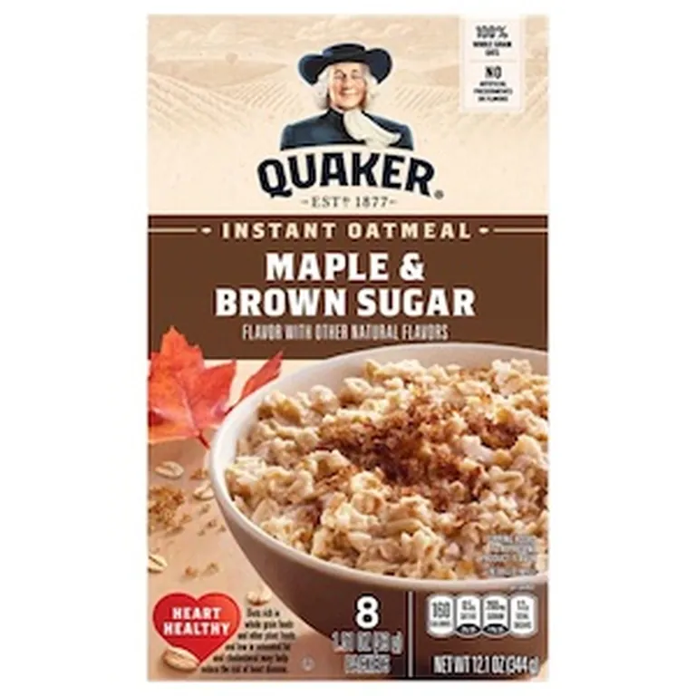 Quaker Maple and Brown Sugar Instant Oatmeal, 8 count