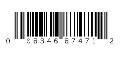 UPC barcode 008346874712