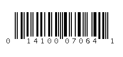 UPC barcode 014100070641