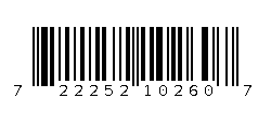 UPC barcode 072225210260