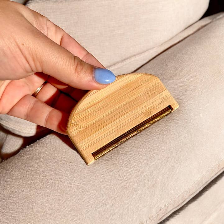 Bamboo Travel Lint Remover | Stocking Stuffer Bestseller