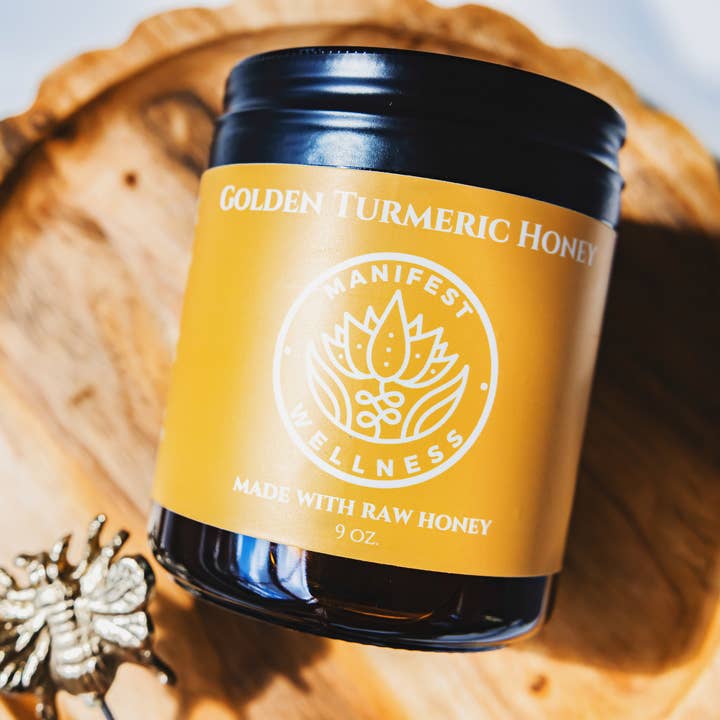 Golden Herbal Honey with Turmeric, Ginger, Clove & Cardamom