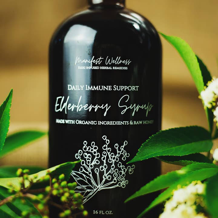 Elderberry Syrup made with Organic Ingredients - Image 1