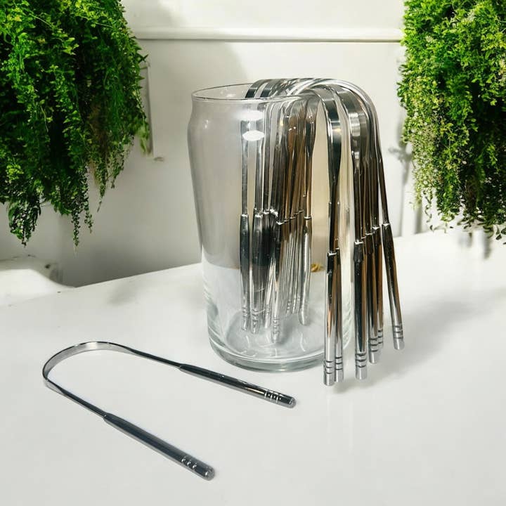 Stainless Steel Tongue Scraper | Stainless Steel - Image 1