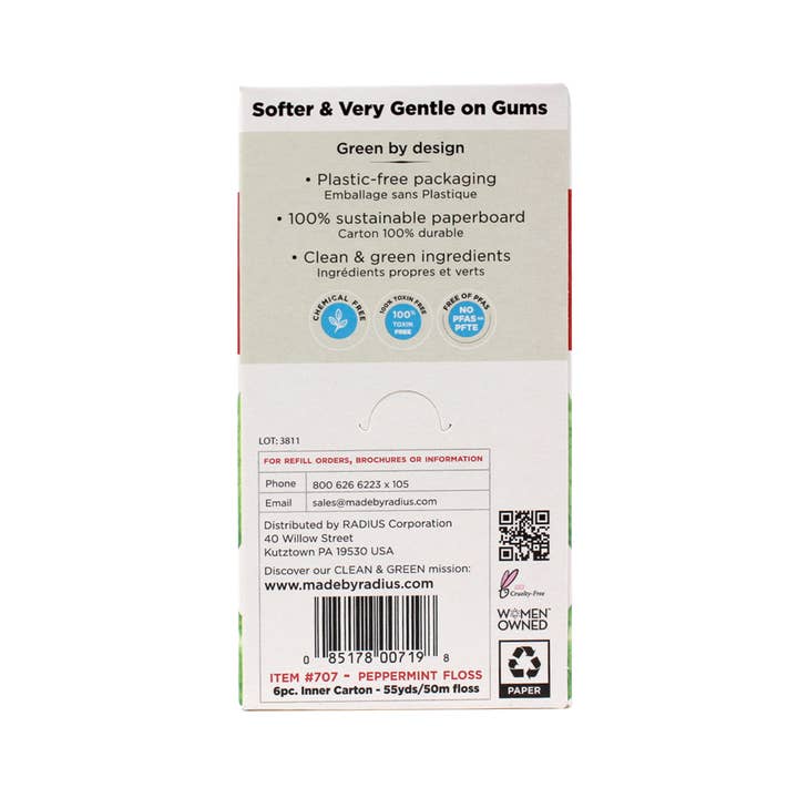 Vegan Peppermint Sponge Floss, 55yd - Image 4