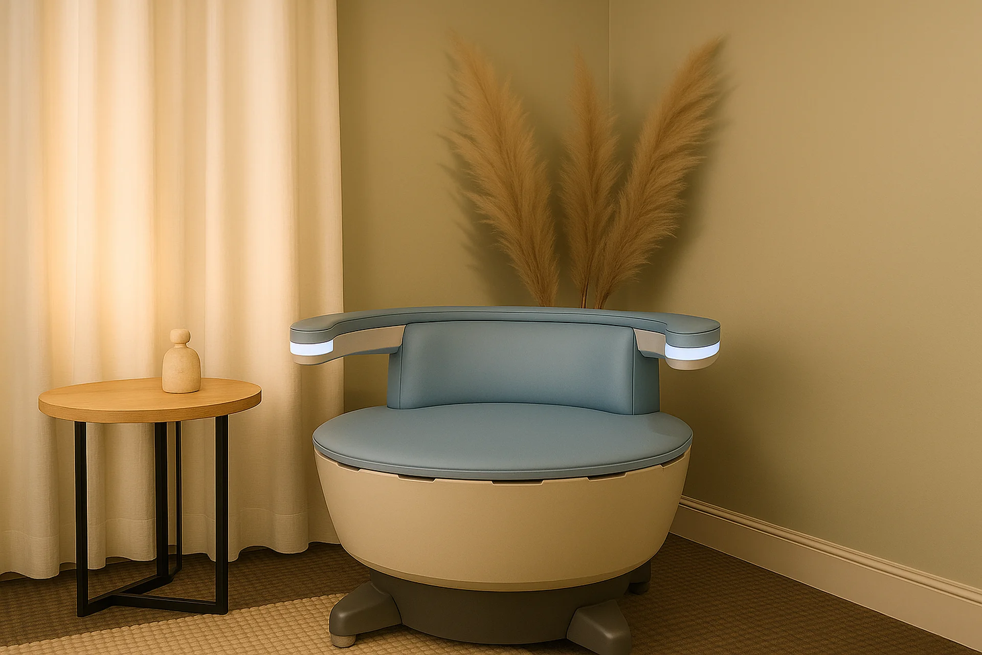 Modern pelvic chair therapy equipment for non-invasive pelvic floor strengthening