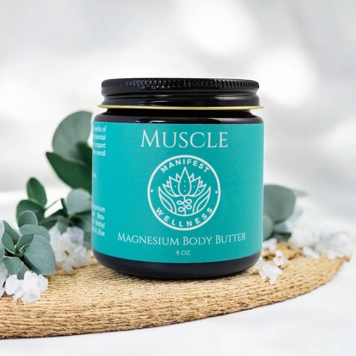 Magnesium Muscle Body Butter Organic Butters & Soothing Oils - Image 2