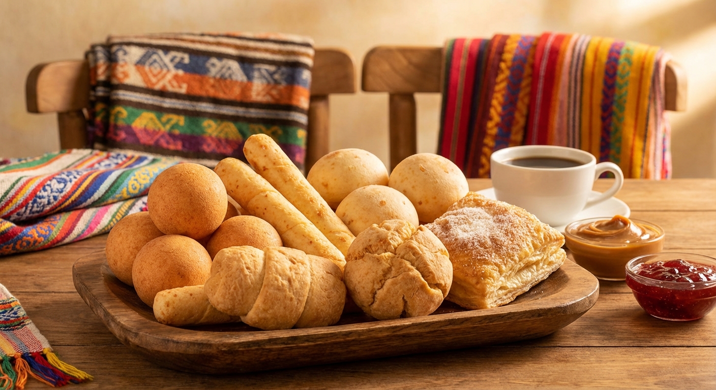 Fresh Colombian pastries fresh from our bakery