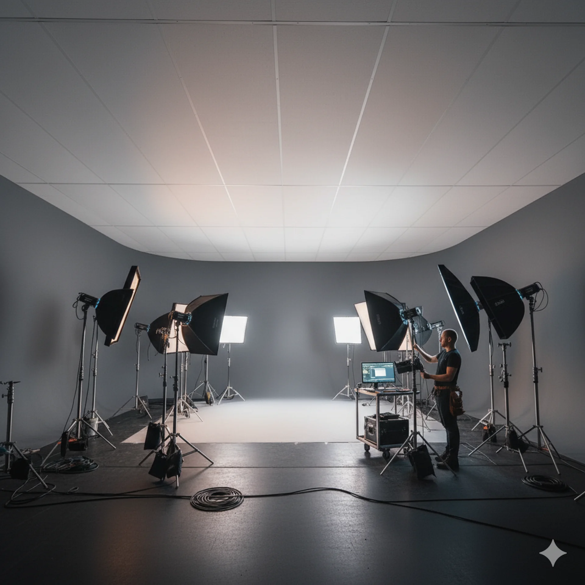 Studio lighting setup
