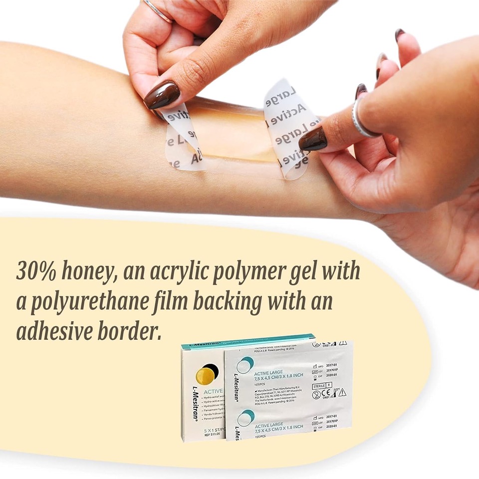 L-Mesitran honey bandage application