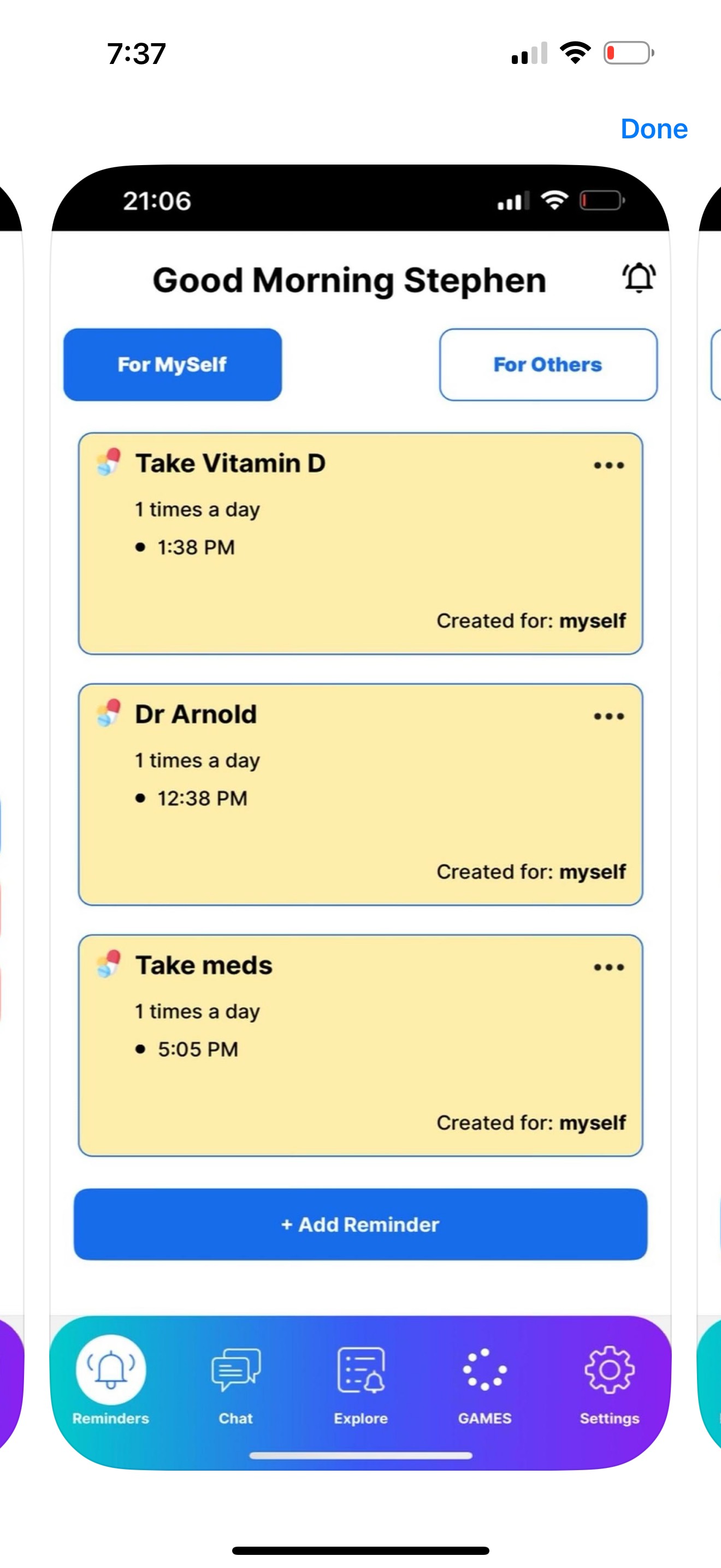 ReminderLink App Demo