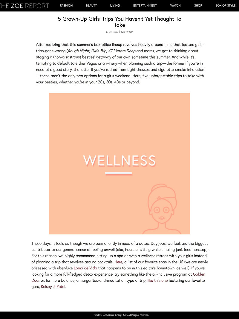 The Zoe Report - Girls Trips