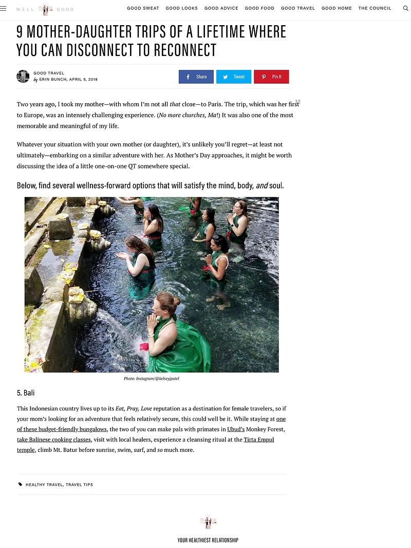 Well + Good | April 2018 - Mother Daughter