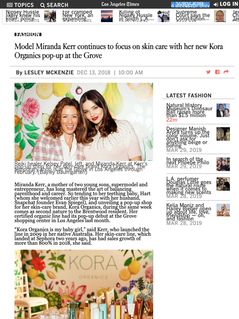 LA Times | December 2018