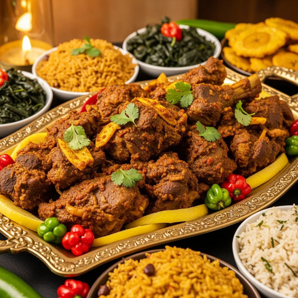 West Indian Specialties Curried Goat for 10-15 People