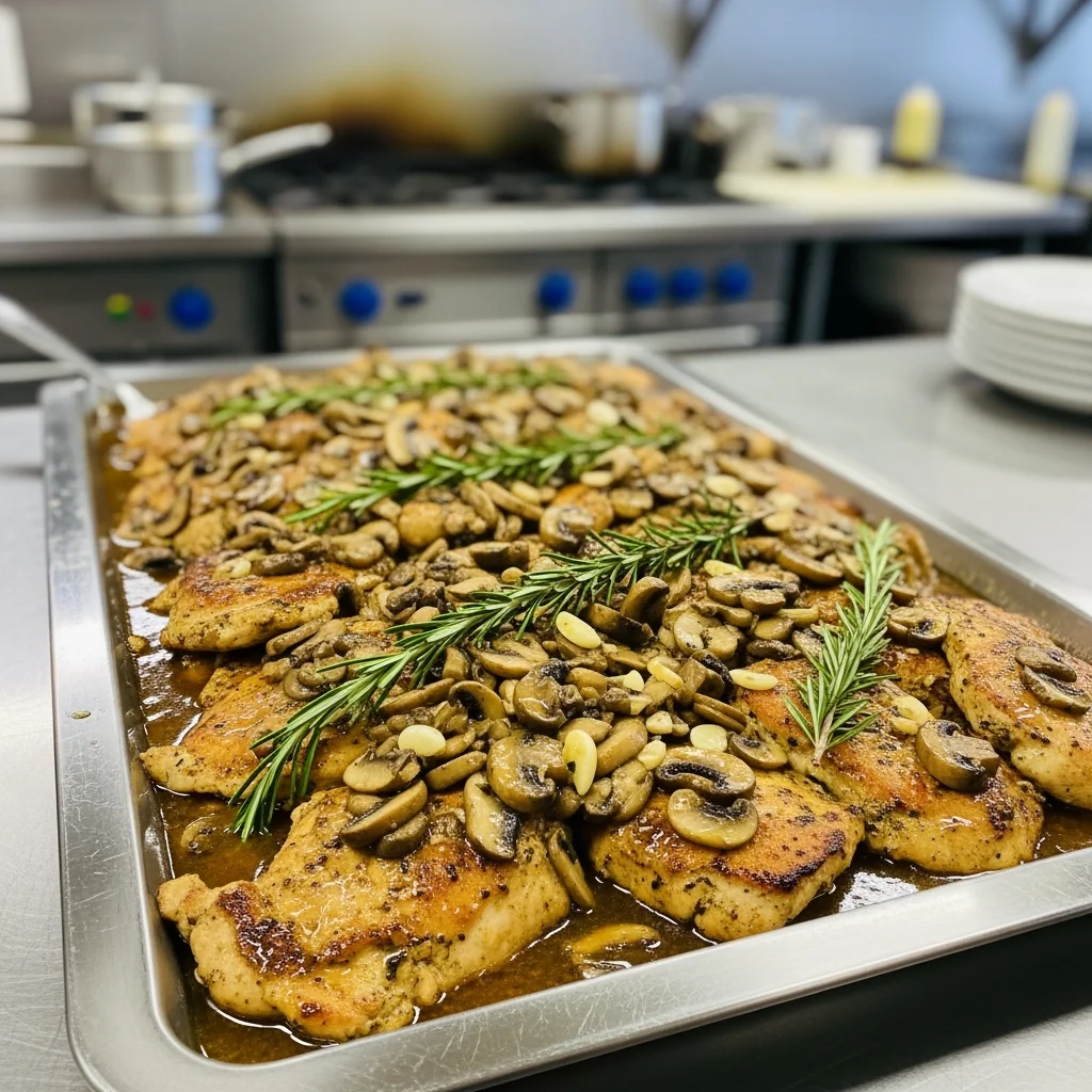 Authentic Italian Chicken Marsala for 10-15 People