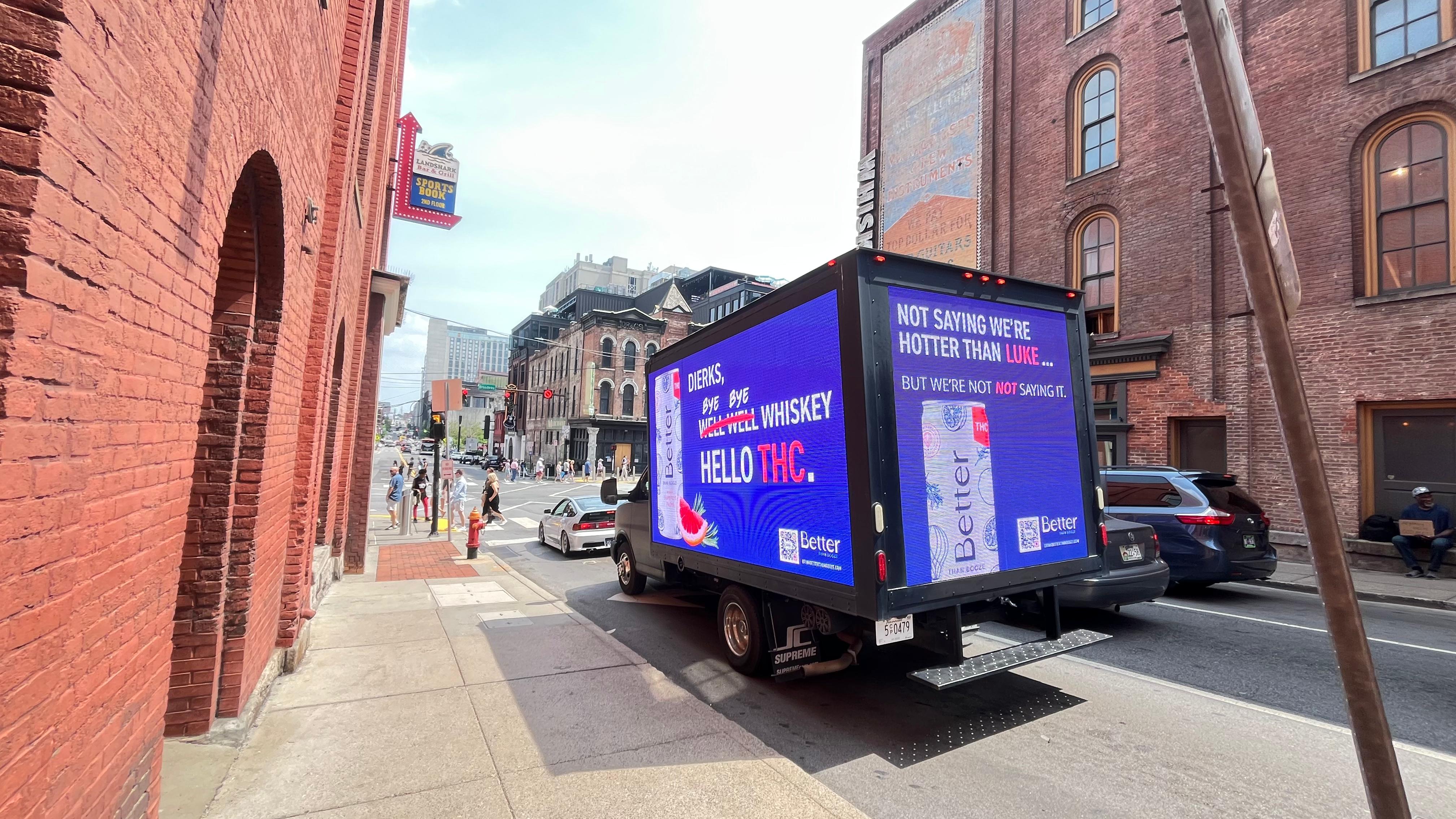 Mobile Billboard Campaigns - LED truck displaying vibrant advertisements