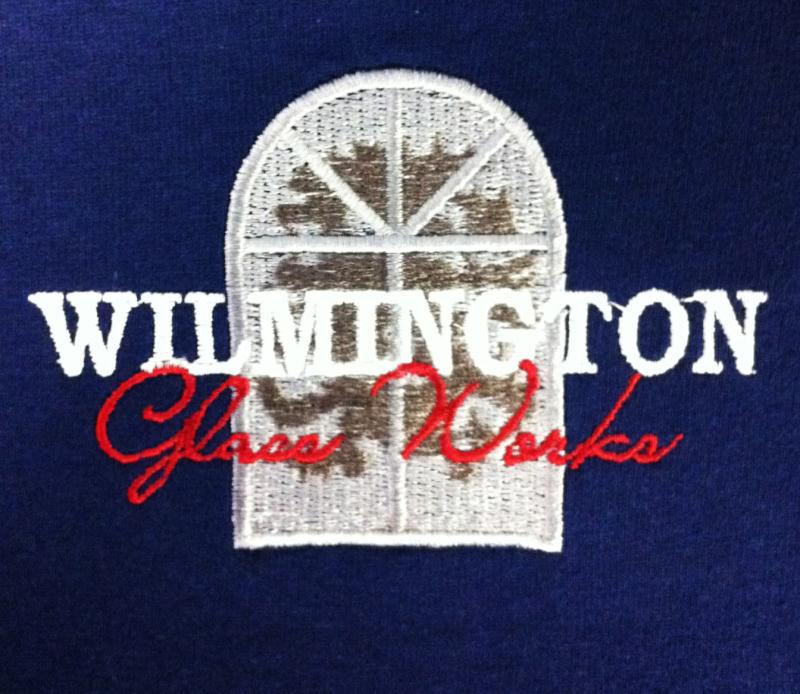 Wilmington Glass Works Left Chest Embroidery
