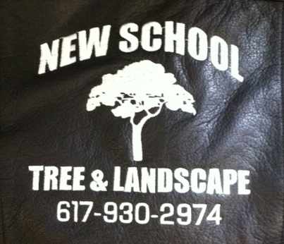 New School Tree & Landscape Embroidered Full Back
