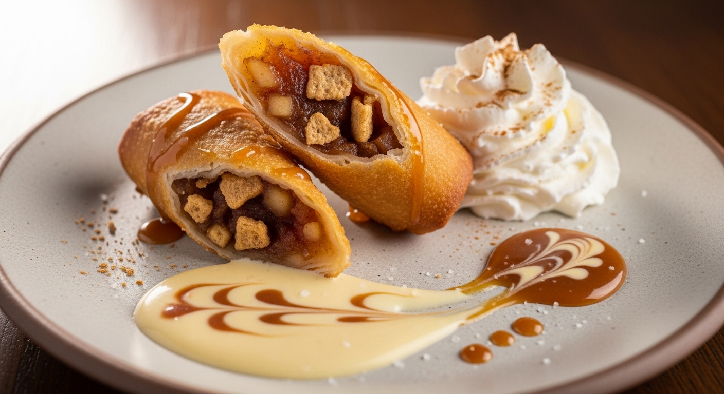 Cinnamon Toast Crunch Apple Pie Egg Rolls