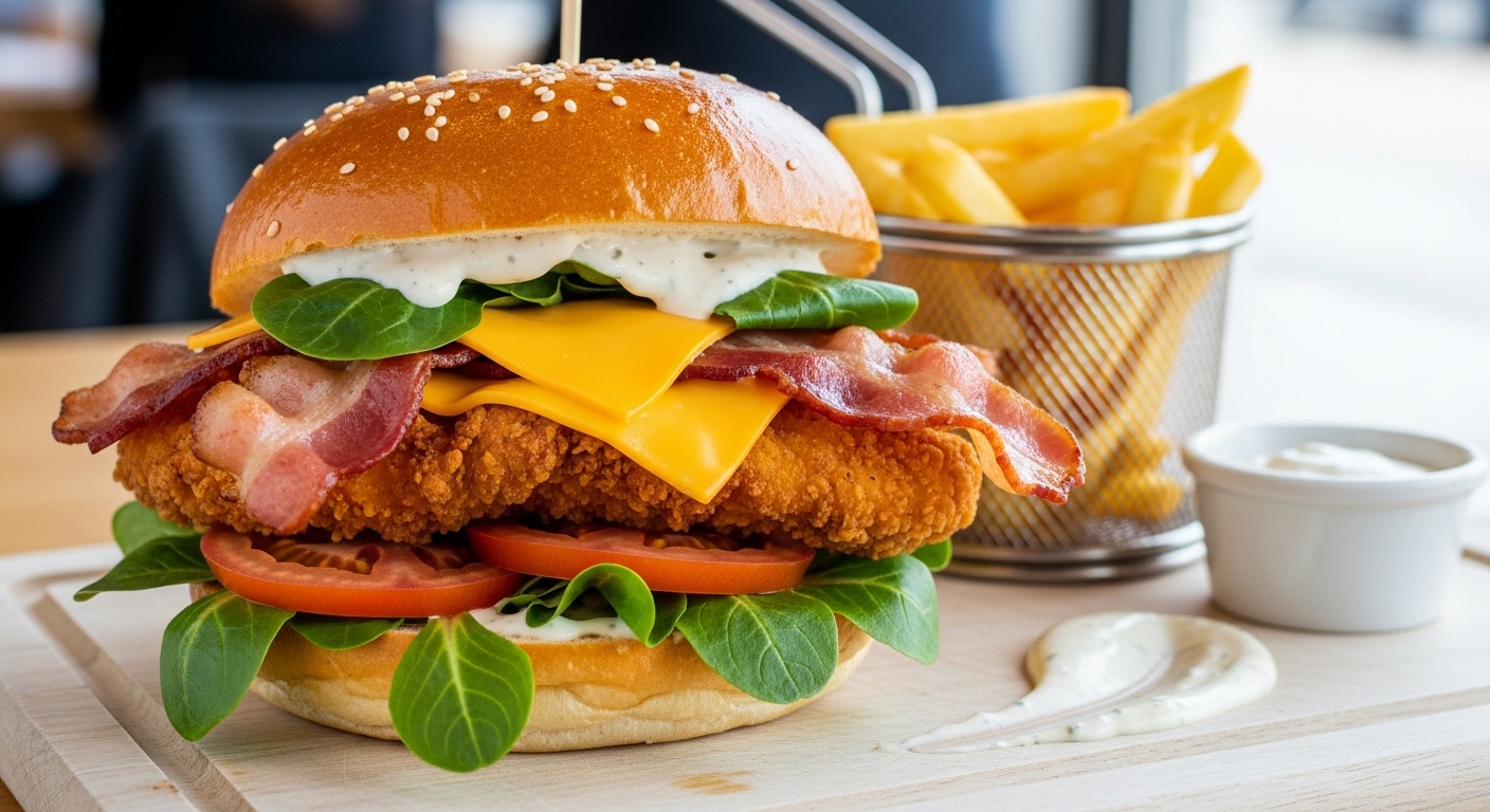 Crispy Chicken Bacon Ranch Sandwich